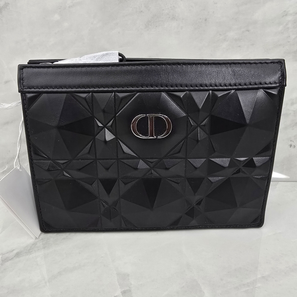 Dior Caro Black Geometric Women's Bag - Picture 1 of 12